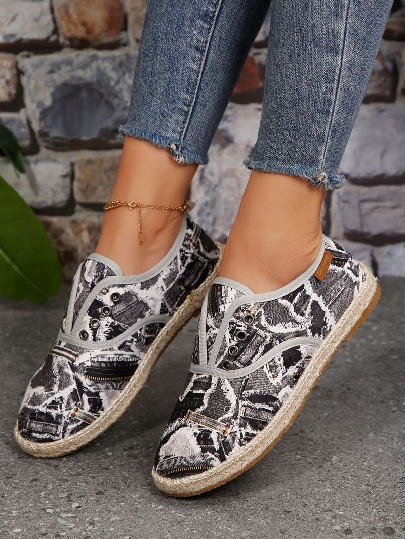 Fisherman For Women 2024 Autumn Winter Round Toe Flat Lazy Shallow Mouth Slip-On Large Size Women's Shoes_voghion.com