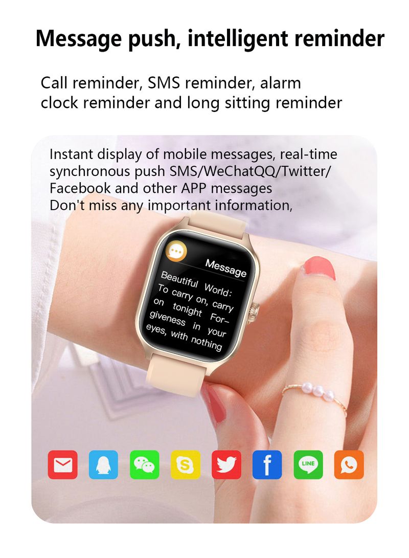 C20 Blood Pressure And Blood Oxygen Health Detection, Bluetooth Call, Game Music, Sports Step Counting, Smartwatch_voghion.com