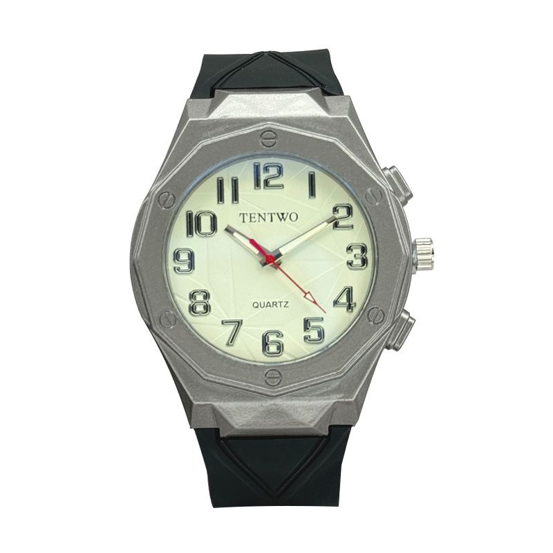 Neue Mode Business Casual Coole Persönlichkeit Trend Herren Silikonarmband Quarzuhr_voghion.com