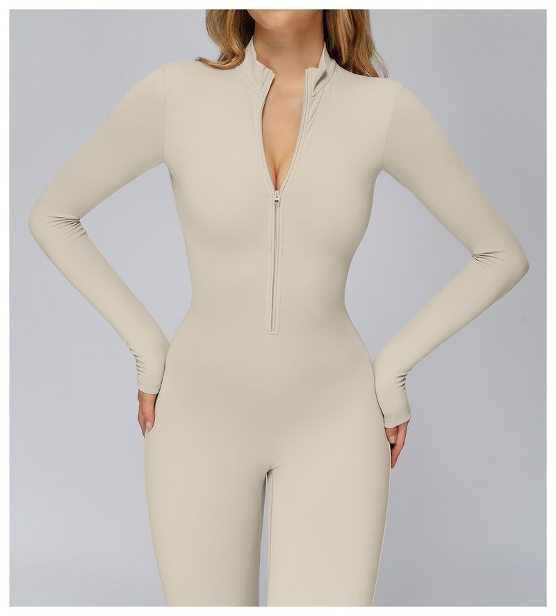 Jesienny i zimowy, obcisły i aksamitny kombinezon do jogi i biegania na świeżym powietrzu, ciepły, 2509_voghion.com