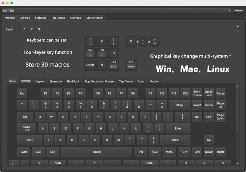Petit clavier numérique Mir Ro personnalisé, bouton en alliage d'aluminium, édition, conception de bureau, programmation de jeux_voghion.com