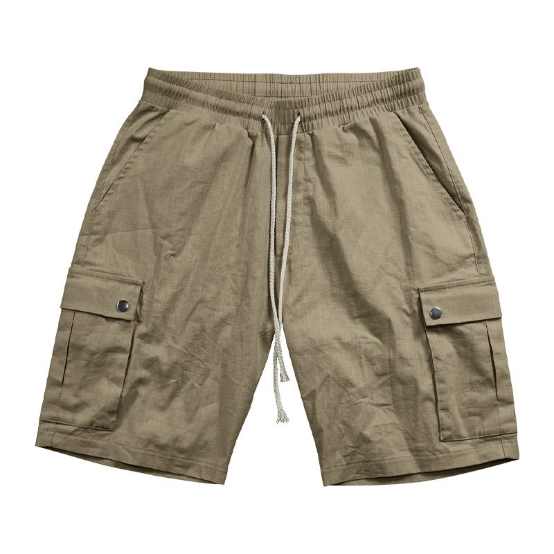 Men's Tactical Cargo Shorts - Breathable Linen Blend, Multi-Pocket Outdoor Casual Shorts For Summer, Lightweight & Comfortable (S-XXXL)_voghion.com