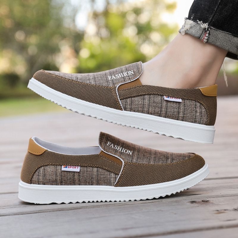 SHLIANG Herrenschuhe aus weichem Segeltuch, Penny-Loafer, Slipper, Freizeitschuhe, bequeme Fahrschuhe, flache Wanderschuhe, SB137_voghion.com