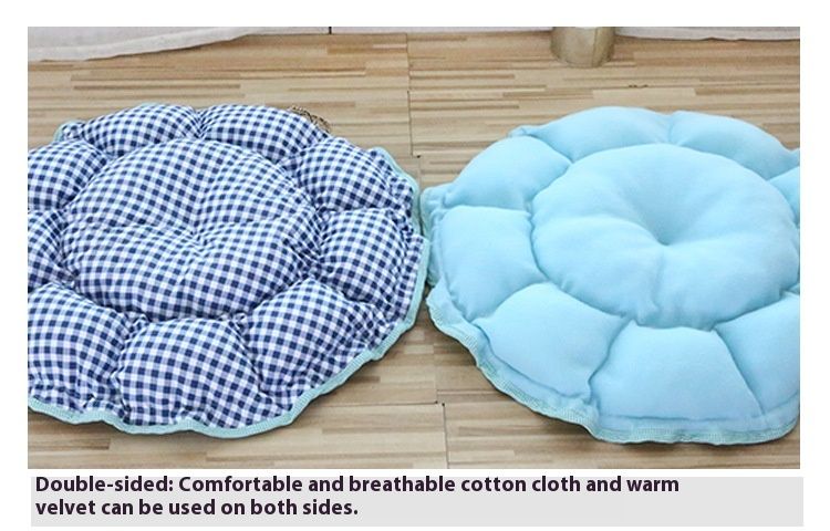 Universelle warme Teddy-Hundematte für vier Jahreszeiten, Kürbisnest mit Kordelzug, atmungsaktive Nestmatte für Haustiere für den täglichen Gebrauch_voghion.com