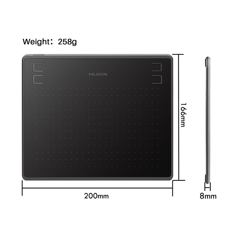 Huion HS64 Graphics Drawing Digital Tablets OTG Function Signature Pen Tablet With Battery-Free Stylus For Android_voghion.com