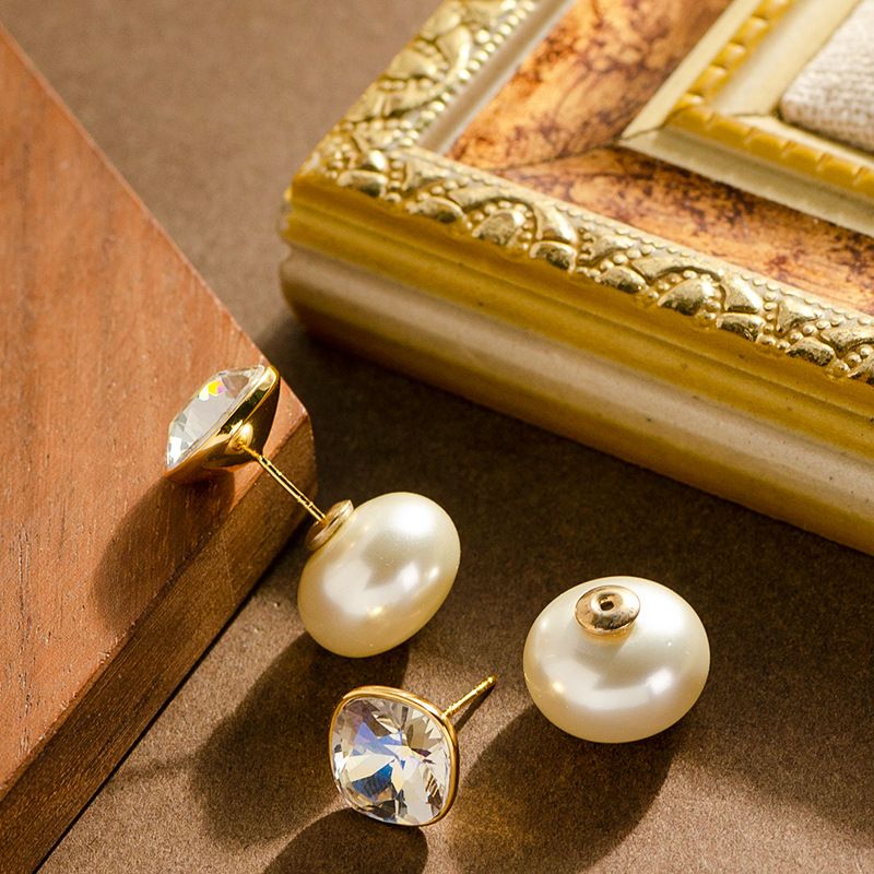 Eleganter französischer Duft im kleinen Stil, mit doppelseitiger Kristallperle auf Vorder- und Rückseite, High-End-Gefühl für Damen,_voghion.com