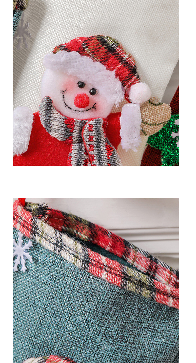 CELESTIALUMINA Large Linen Christmas Stockings, Fences, Christmas Gift Bags, Christmas Tree Ornaments, Candy Bag Decorations_voghion.com