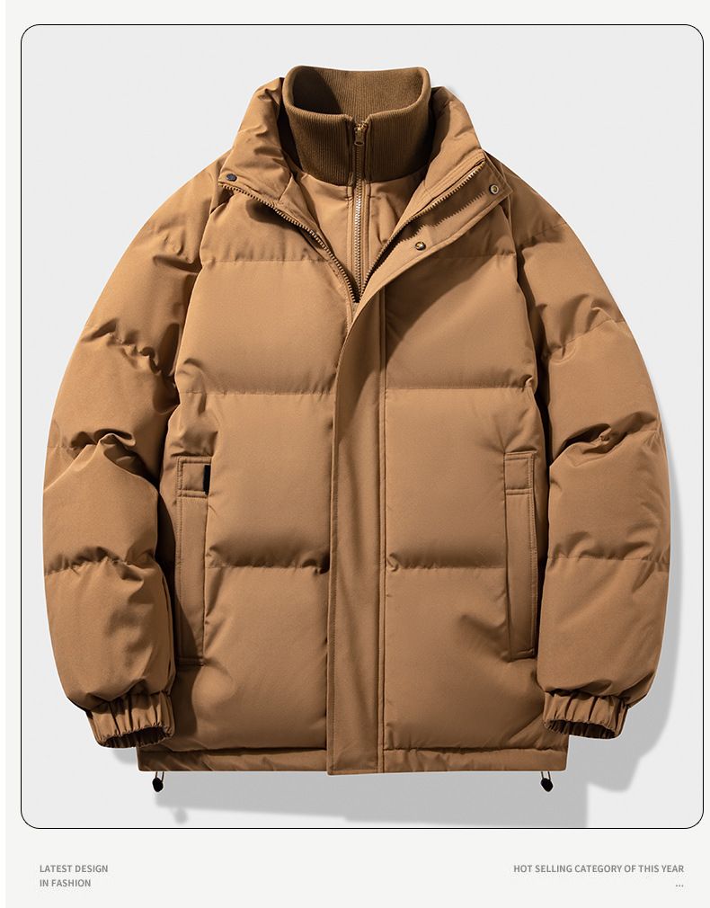 Cappotto invernale unisex a strati – Giacca coreana oversize con collo alto e fodera staccabile (nero, cachi, blu nebbia, caramello, taglie dalla M alla 3XL)_voghion.com