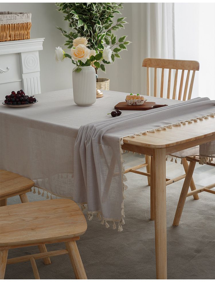 Tovaglia moderna in poliestere – Copritavolo rettangolare con stampa geometrica e animale per sala da pranzo, tavolino da caffè – Resistente all'olio e al calore, decorazione lavabile_voghion.com