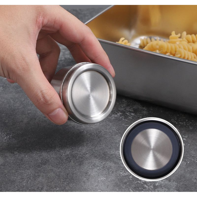 304 stainless dipping sauce for preservation, round portable food grade storage and storage, small box with steel lid_voghion.com