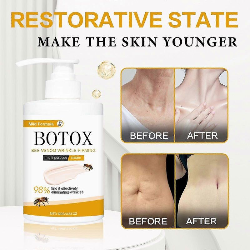 1-3pcs Bee Venom Firming Anti Wrinkles Body Lotion, Bee Venom Wrinkle Removal Cream, Moisturizing, Lifting & Recovery For All Skin Type, Anti-Aging Be_voghion.com
