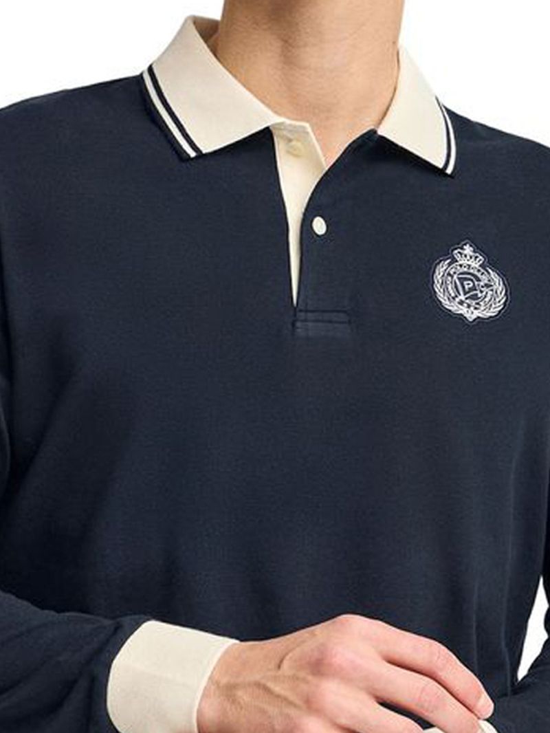 Men's Clothing Polo Shirt Fashion Printing Men's Long Sleeved Casual Polo Shirt Tops_voghion.com