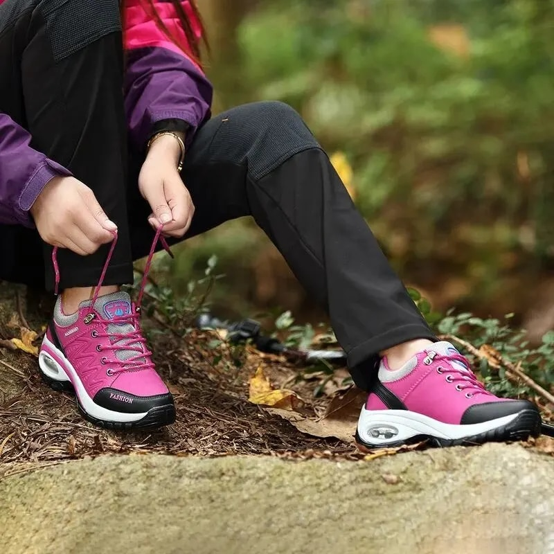 Ladies Sneakers Comfortable Breathable Platform Fashion Lace Up Female Casual Shoes For Women Outdoor Short Boots_voghion.com