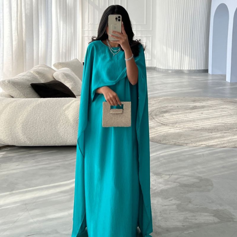 Robe longue à manches longues et en satin moderne, style abaya, taille douce, pour Noël, Thanksgiving, Halloween, Saint-Valentin_voghion.com