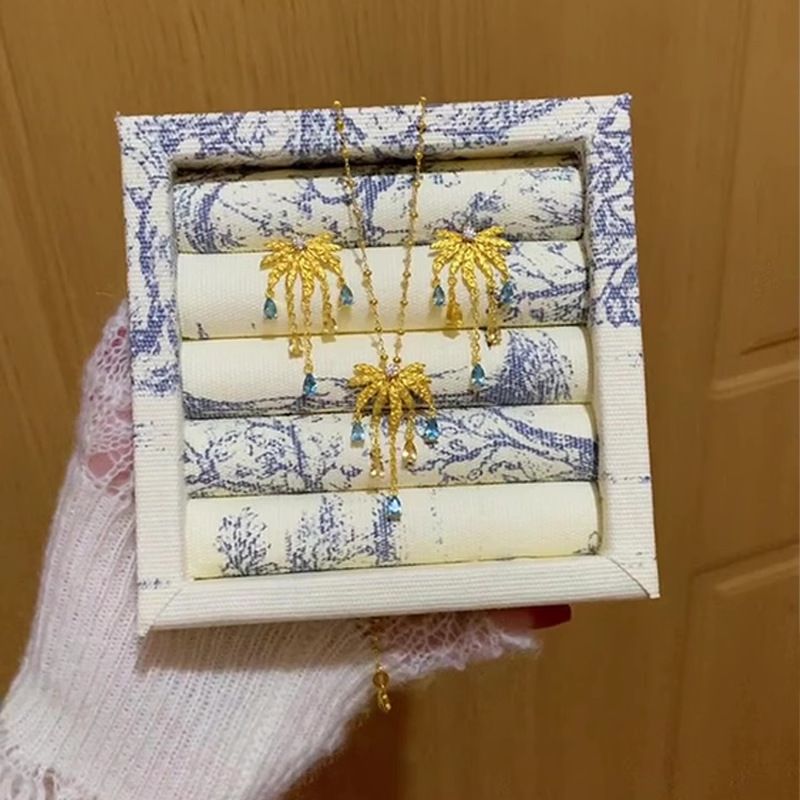 Orecchini a bottone con nappe e fuochi d'artificio in oro di nicchia unici 2025, nuovi e squisiti, dal temperamento raffinato, per donne, alla moda e di alta qualità._voghion.com