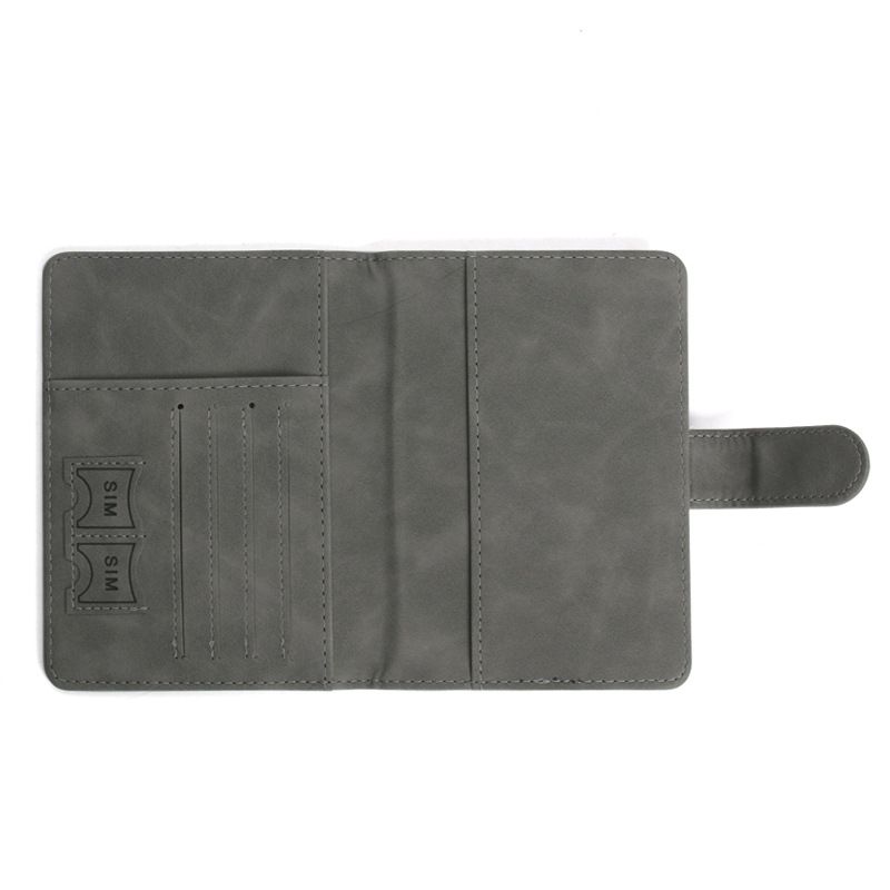 PU Spot Passport Bag, Multi-function ID Bag, Storage Bag, Passport Holder, Anti-theft Brush, Passport Holder._voghion.com