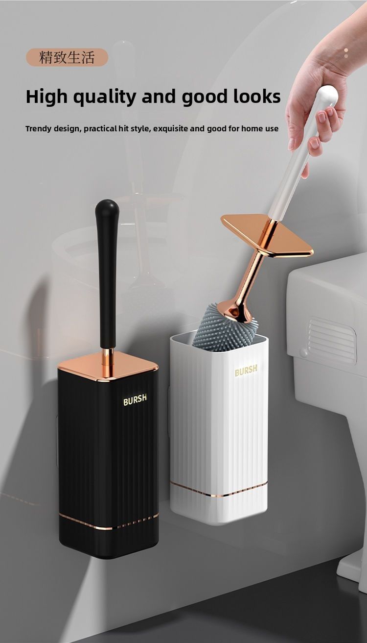 Set scopino WC in silicone ACZT 360° - Montaggio a parete | Design facile da pulire_voghion.com