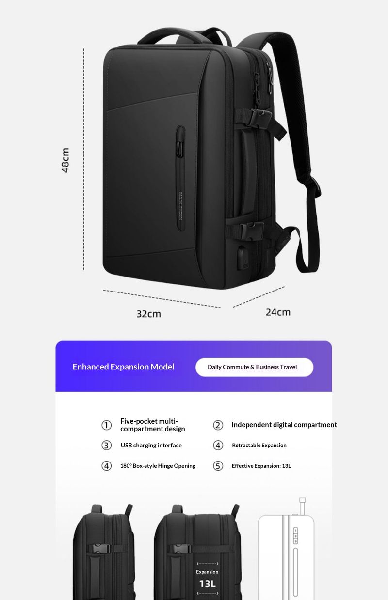 Satin Satin Mark Ryden Business Wholesale Cross-Border Neuer Herren-Laptop-Rucksack mit großem Fassungsvermögen_voghion.com