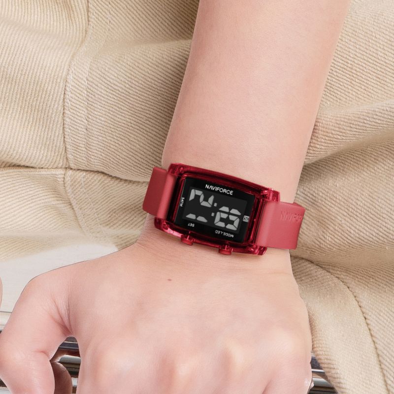 Digitale Damenuhren, rechteckiges Zifferblatt, modisch, wasserdicht, Datum, Damenuhr, einfache Damenuhr_voghion.com