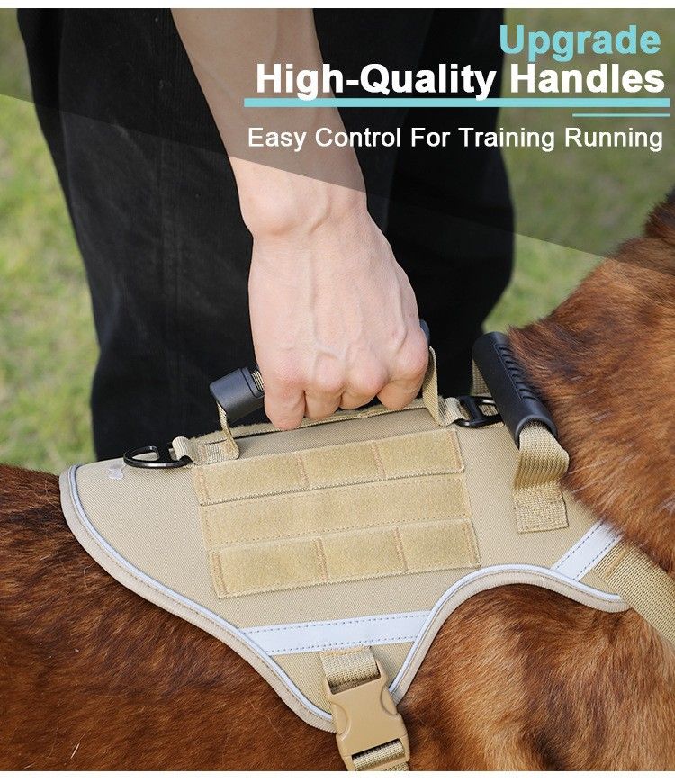 Pet 2024 per cani di taglia media e grande, imbracatura tattica in stile gilet, guinzaglio per passeggiate con il cane_voghion.com