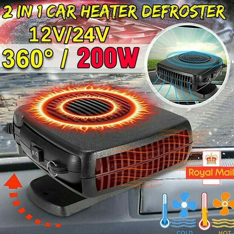 12V/24V Lüfter 200W Elektroheizung Auto Windschutzscheiben-Defroster Deing Demister Auto Anti-Fog-Heizung_voghion.com