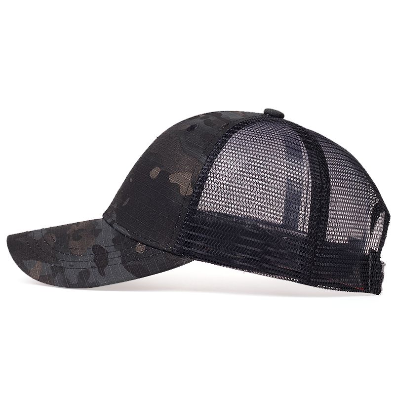 Casquette de soleil d'été en maille pour femmes, casquette de Baseball réglable pour hommes, camionneur, Camouflage, chapeaux tactiques de Jungle_voghion.com