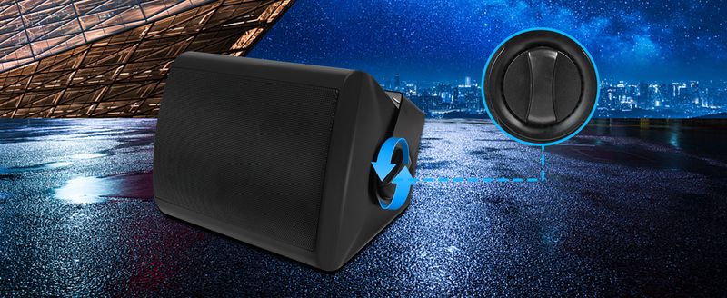 Herdio 5,25'' 2 Stück Bluetooth-Lautsprecher For Drinnen and Draußen, Terrace, Wasserdicht, Kabelgebunden, Wandmontagesystem, 300 Watt, Noir_voghion.com