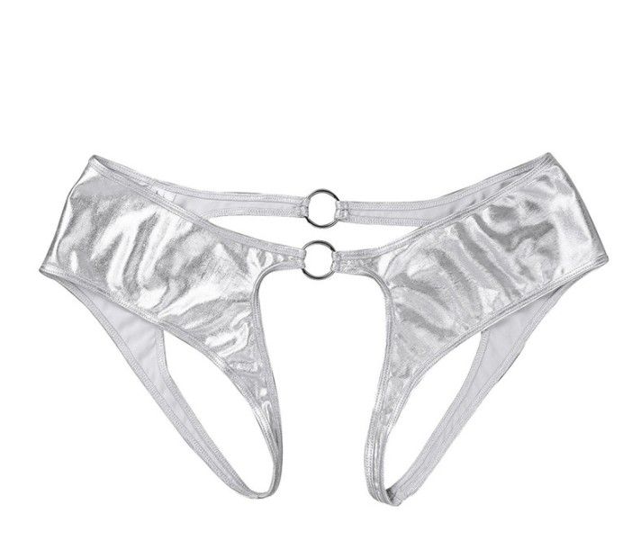 Dessous-Unterwäsche, sexy Pamas-Lackleder, durchsichtig, T-förmiges Höschen, Damen-T-Rücken, Mini-Badeanzug, Badehose_voghion.com