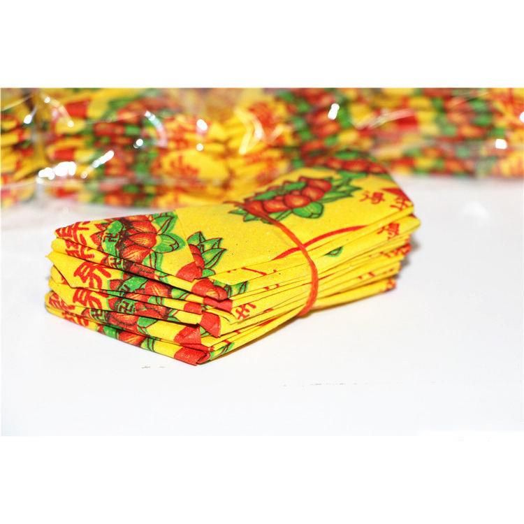Sacrificial Supplies: Lotus Paper Coins, Yuanbao, Burning Gold And Silver, Yuanbao Paper, 100 Pieces, Qingming Ancestor_voghion.com