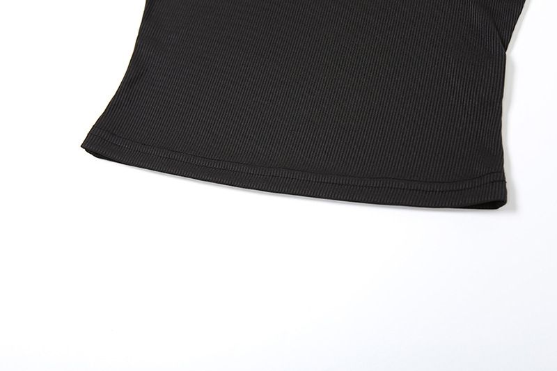 Damenbekleidung Herbstmode Lässig Rundhals Einfarbig Slim Fit I-förmige Weste Hohe Taille Shorts Anzug_voghion.com