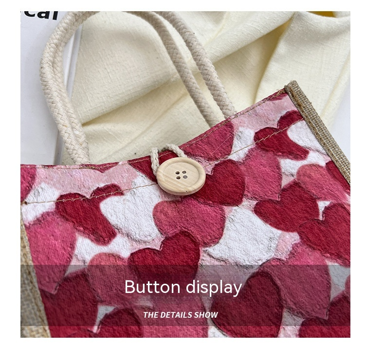 Ny hett säljande fräsch och söt pendling mångsidig handväska för japanska tjejer som bär kärlekslinneväska_voghion.com