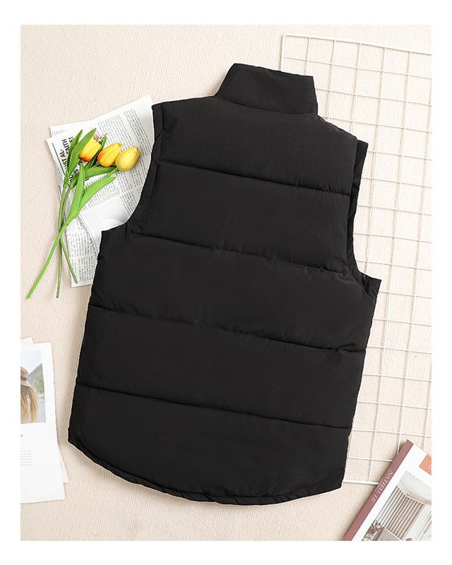 Gilet matelassé unisexe brodé avec logo personnalisé – Veste de travail légère et chaude pour l'image de marque de l'entreprise_voghion.com