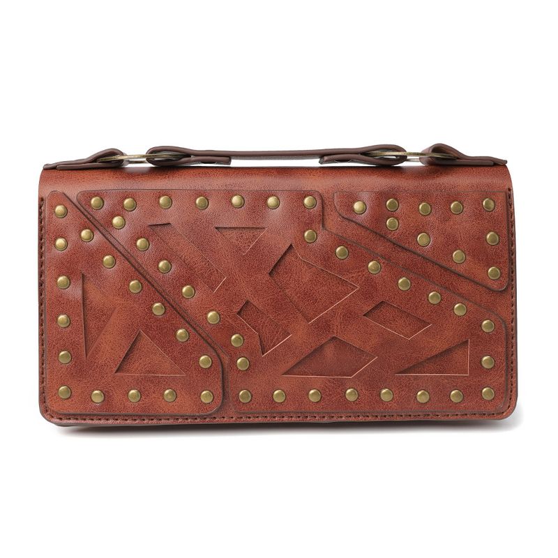 Lange Geldbörse für Damen im Punk-Stil – Clutch mit Doppelreißverschluss, modische Handtasche aus PU-Leder für den täglichen Gebrauch und perfekte Geschenkidee_voghion.com