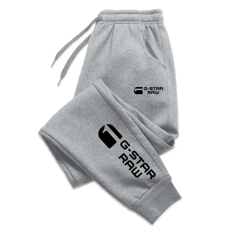 Hierscht Wanter Männer Schnürhosen Fleece Joggers Workout Laf Gym Fiess Sportshosen Streetwear_voghion.com