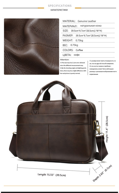WESTAL Borsa da uomo in vera pelle Cartella da uomo per laptop 14 Messenger Borsa da uomo in pelle Portafoglio da lavoro per documenti A4 7022_voghion.com