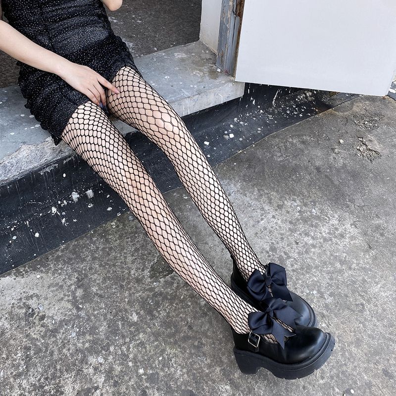 Netzstrümpfe, sexy, schlankmachende Strümpfe für heiße Mädchen, Netzstoff, großes Gitter, dünn, Anti-Verhaken, ausgehöhlte Strümpfe 3090_voghion.com