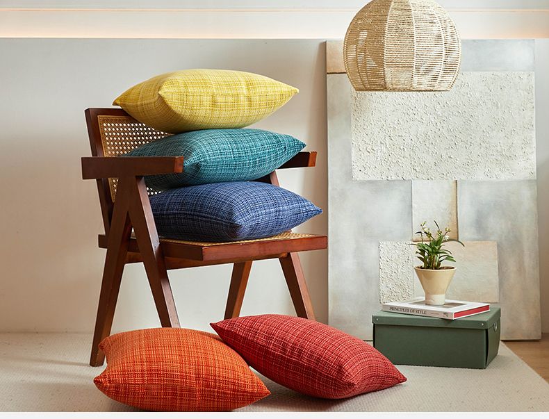 Fundas de cojín de lino impermeables de 45 x 45 cm para sofá, silla, oficina, para dormir, asiento de coche infantil o auriculares._voghion.com