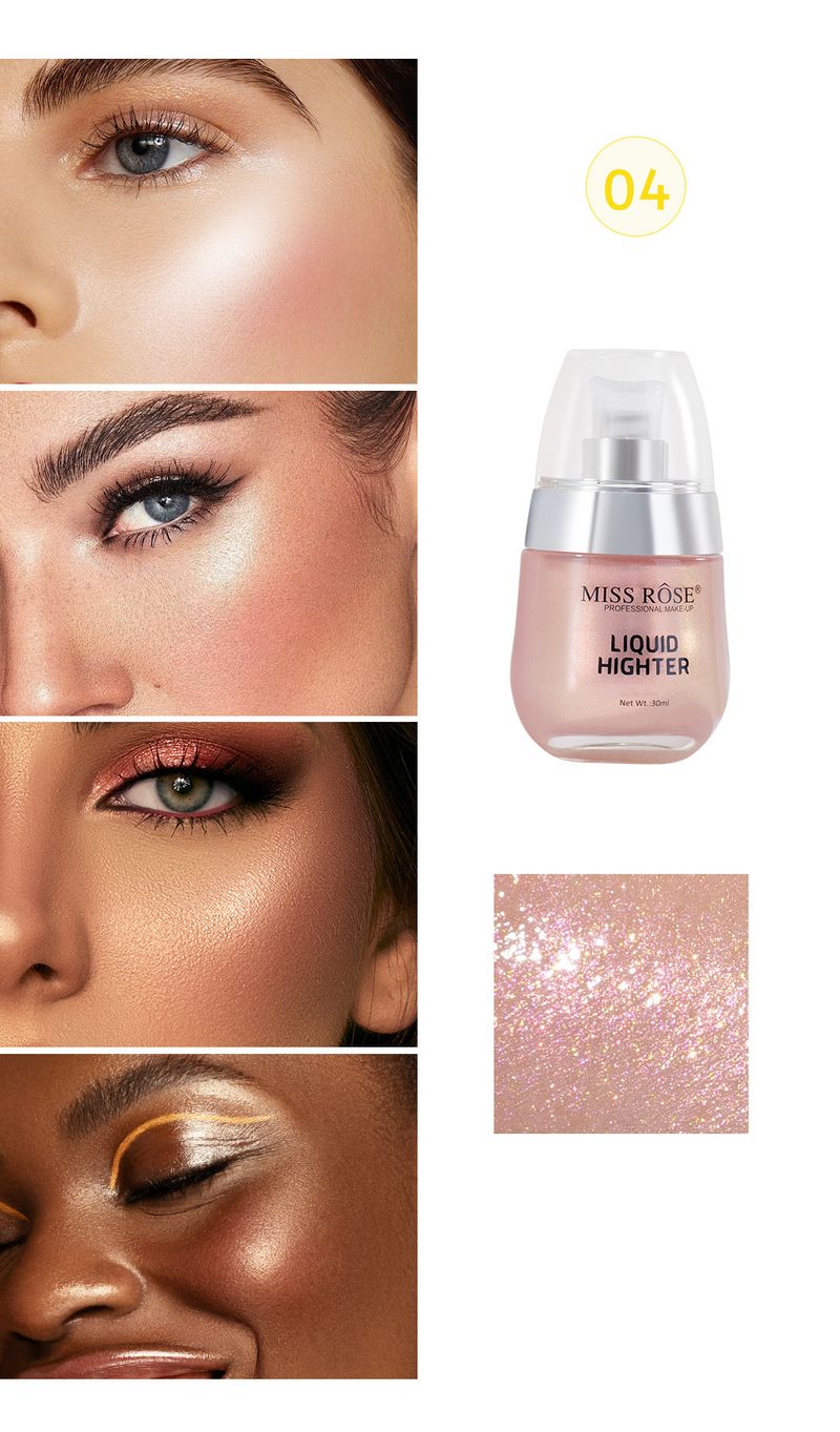 MISSROSE Pearlescent Liquid Highlighter - Ultra-Shimmer, Mermaid Starry Sky Effect, Natural Brightening For Eyes & Body_voghion.com