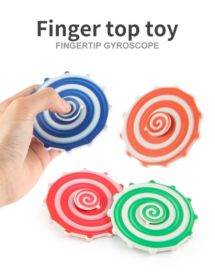 Stressabbau-Spielzeug, Stem Source-Dekompressionsspielzeug, doppelseitiger UV-Druck, rotierende Scheibe, Bonbonfarben, Fidget Spinner, Dekompressionsspielzeug_voghion.com