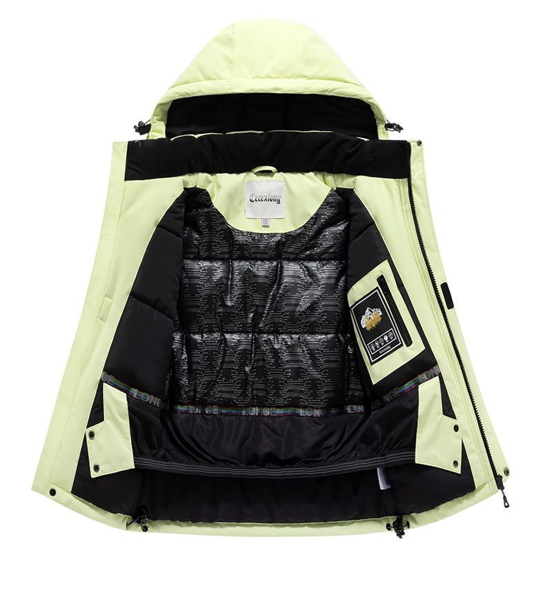 Conjunto de traje de invierno para niños, cálido, impermeable, resistente al viento, profesional, de una pieza, para niñas_voghion.com