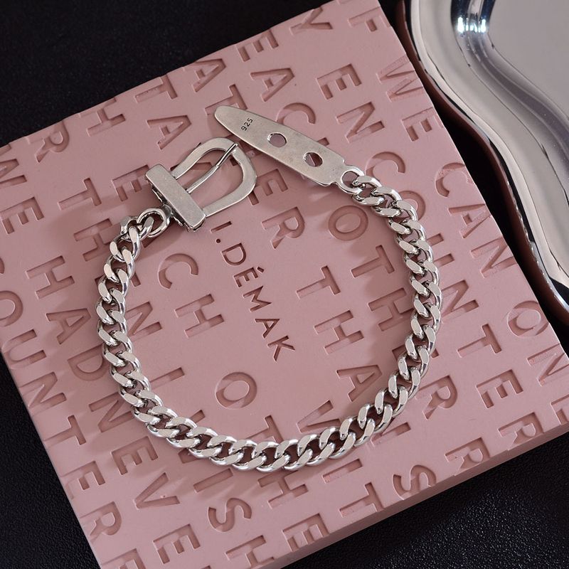 Cool And Stylish Belt Buckle For Women, Unique Cuban Chain, Super Hip-Hop, Ins Niche, High-End Feel Bracelet_voghion.com