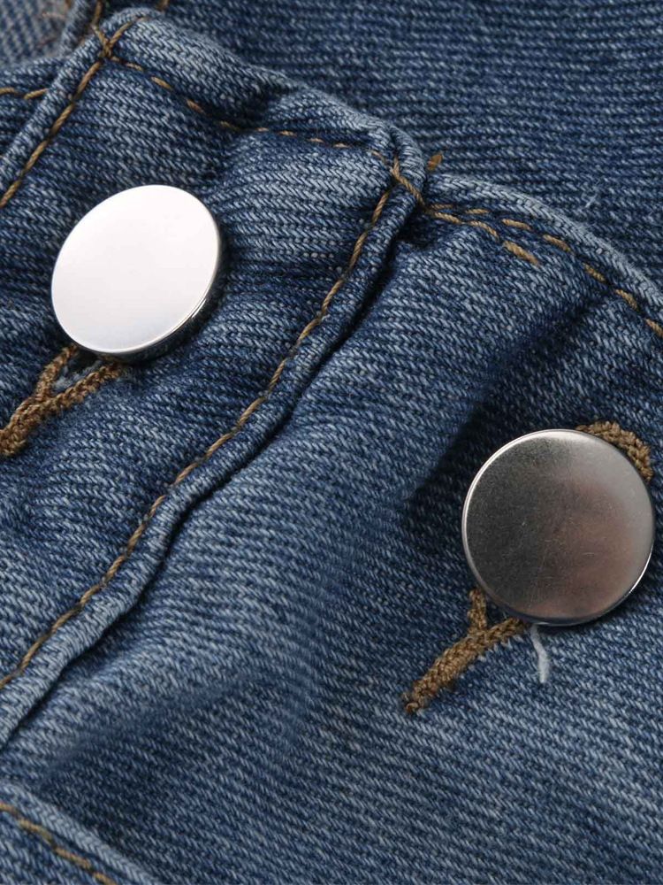 Blugi la modă pentru bărbați, de primăvară și vară, din denim, dintr-o singură piesă, cu picioare mici, de culoare solidă, mărime plus, personalizați, cu baretă lungă_voghion.com