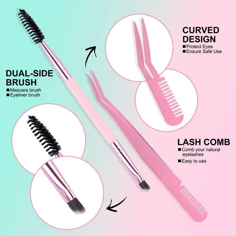 Ljepota i zdravlje DIY odijelo za ekstenzije umjetnih trepavica s jednom klasterom kose, debljina 270 klastera, 60D, 80D, 100D trepavice_voghion.com