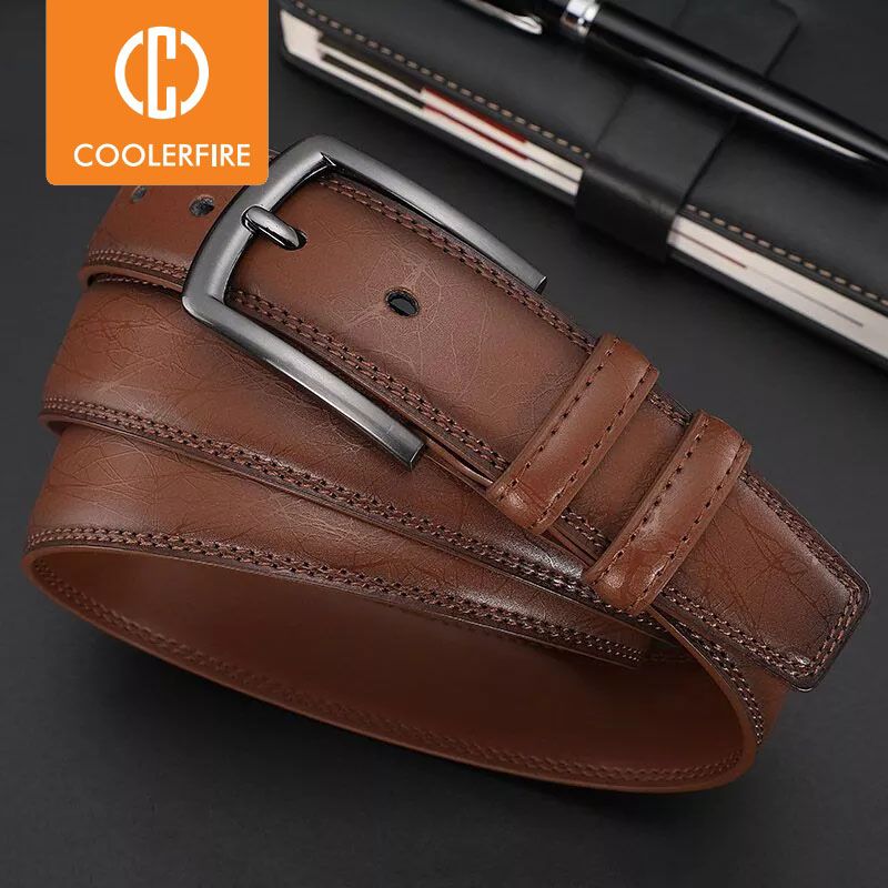 HOT Nei Moud Männer Echt Designer Riemen fir Männer Nagelschnalle mat Liederriemen Geschäftskleed Männer Riemen HQ091_voghion.com