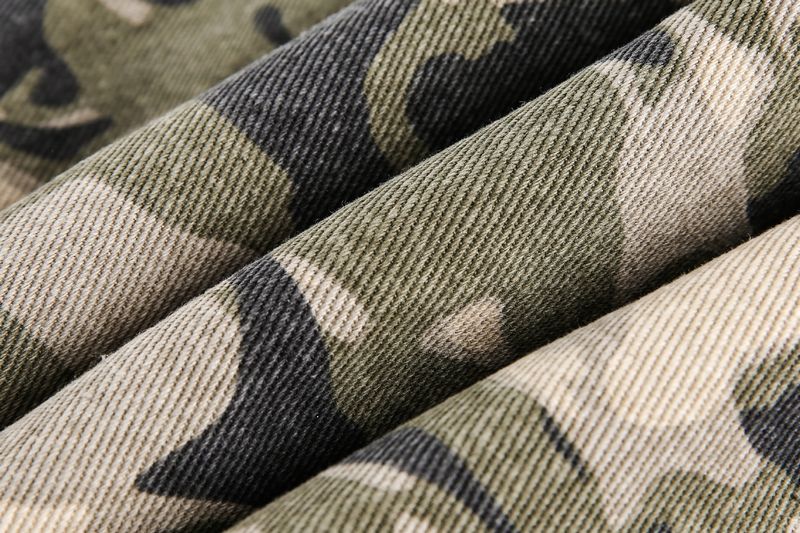 Abbigliamento maschile Real Shot Giacca in cotone con collo in pelliccia mimetica di alta qualità_voghion.com