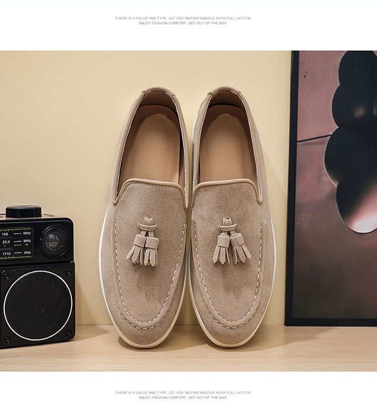 2025 New Casual Loafers For Men British Style Slip-On Moccasins Breathable Comfortable Versatile Soft Sole_voghion.com