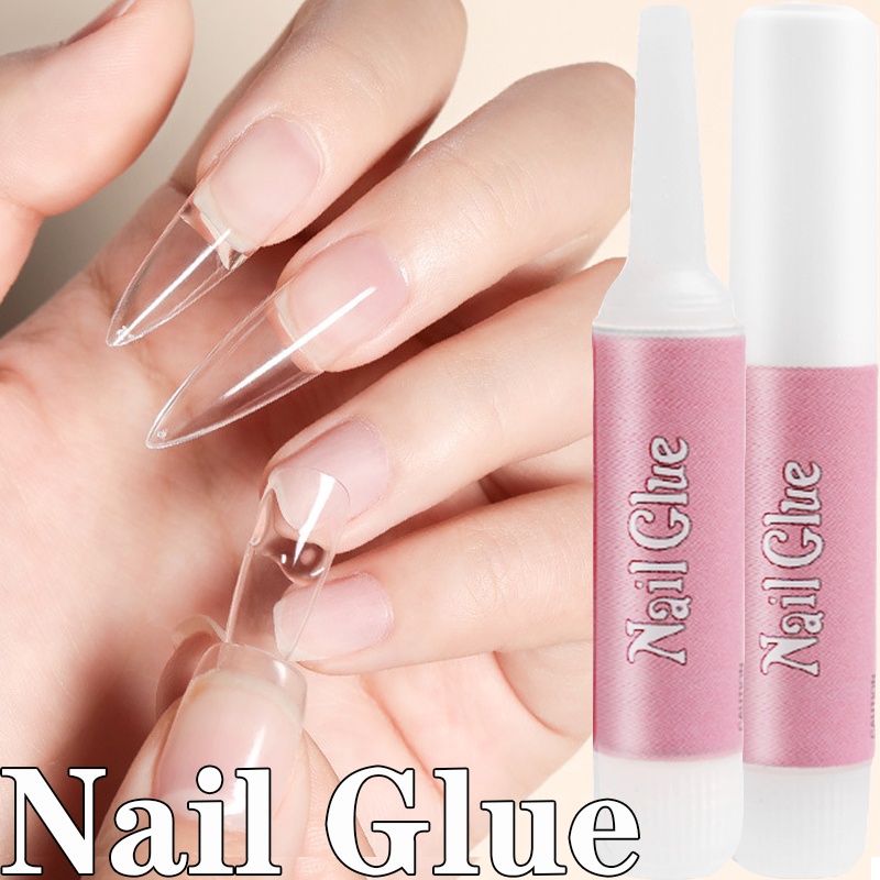Gel de colle à ongles pour fausse pointe, outil adhésif de décoration pour nail art, fausse pointe française, gel adhésif, extension rapide st_voghion.com