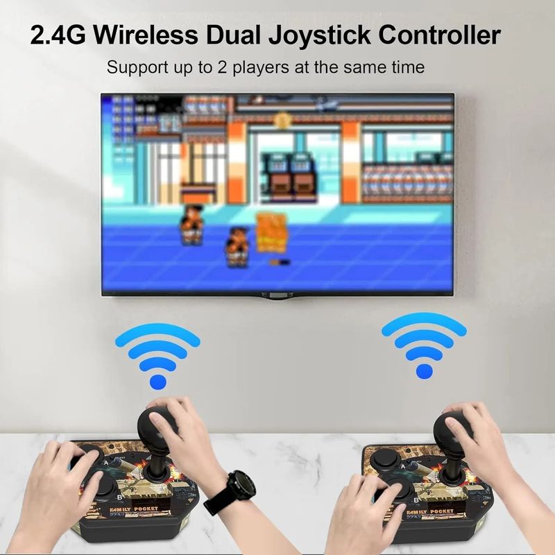 Nostalgic Game Console Retro Game Console HDMI Output TV Stick Wireless Joystick_voghion.com