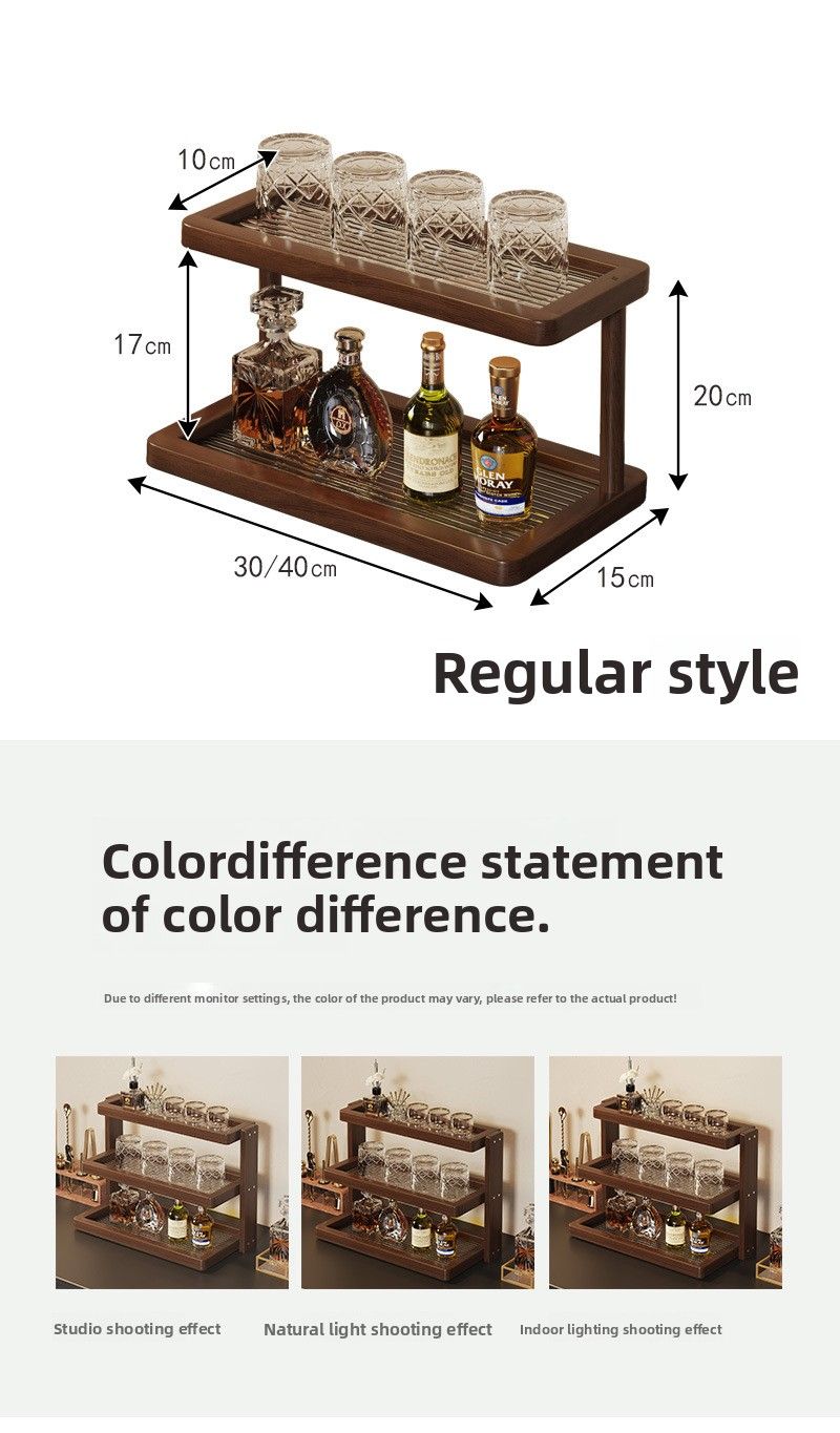 Home Multi-layer Desktop Simple Wine Glass Coffee Cup Table Tea Set Organizer Storage Rack_voghion.com