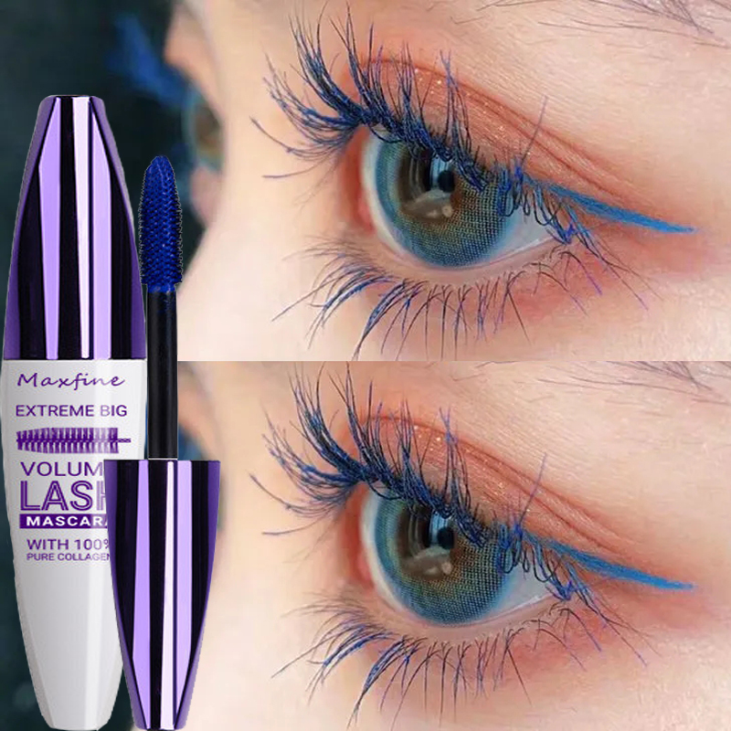 Color eye black 5D silk fiber eye black waterproof roll anti stain curl length eyelash lengthening eye makeup tool_voghion.com